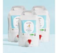 Archie, Pack Recharges Vinaigre de Cidre de pomme Biologique, 1L. Non filtré, non pasteurisé, avec la mère de vinaigre. Made in France, Normandie. Savoir-faire artisanal. Format Éco. 3 recharges.