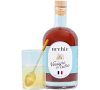 Archie, Vinaigre de Cidre de pomme Biologique - Non filtré, non pasteurisé, avec la mère de vinaigre. Made in France, Normandie. Savoir-faire artisanal. Rituel à boire. 500 ml.