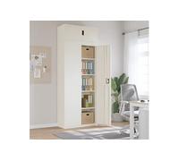 Archiefkast 90x40x240 cm staal wit3188315