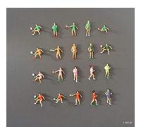 ARCHIFREUNDE Lot de 7 figurines de sport pour le jogging, les jeux de tennis, les coureurs, les joueurs de tennis, 1:75/1:87, modélisme ferroviaire, piste 00/SpurH0