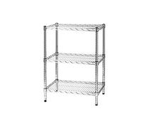 Archimede 3x456090 Système Composable Etagère Lot de 3 Tablettes Métal Chrome 61 x 46 x 90 cm