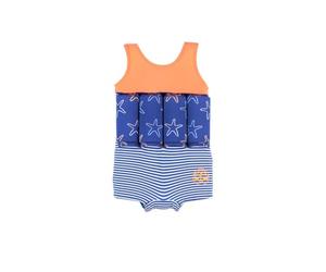 ARCHIMEDE A313531 Maillot de bain flottant Motif étoile de mer, bleu, 12 mois