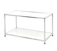 Archimede Easy! Bibliothèque, Métal, Chrome/Blanc