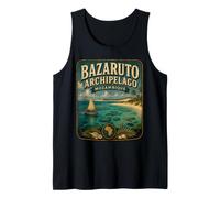 Archipel de Bazaruto Mozambique Vintage Tropical Island Débardeur