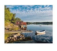 Archipel de la côte est suédoise，Puzzle 1000 Pièces en Bois Divertissement Puzzles Jouets Très Difficile Adulte Et Adolescent Casual Jigsaw Puzzle Puzzle（75x50cm）-Y96