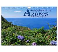 Archipel des Açores dans l'océan Atlantique Nord (calendrier mural 2026 DIN A4 paysage) Calendrier mural CALVENDO 12 mois