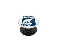 Archipel du Svalbard - Norvège | Ours Polaire Longyearbyen PopSockets PopGrip Adhésif