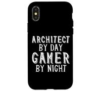 Architect by Day Gamer by Night - Livre d'architecture d'ingénieur Coque pour iPhone X/XS
