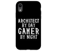 Architect by Day Gamer by Night - Livre d'architecture d'ingénieur Coque pour iPhone XR
