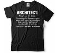 Architect Definition Humor T Shirts Funny Tee Shirt Gift for Architect Tee Shirt-Black Manches Courtes(3X-Large)