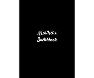 Architect Form Space Sketchbook: Glossy Black Cover | 7×10 Professional Sketch Drawing Book | 80 Plain Pages for Architecture, Design & Creative Drafting