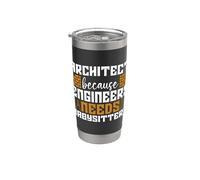 Architecte Because Enigneers Architecture du bâtiment Architecte Gobelet isotherme en acier inoxydable double paroi