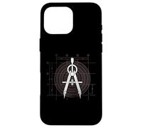 Architecte Graphique rétro dessinateur étudiant en Architecture Coque pour iPhone 16 Pro Max