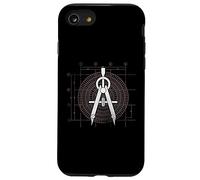 Architecte Graphique rétro dessinateur étudiant en Architecture Coque pour iPhone SE (2020) / 7/8