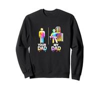 Architecte Ingénieur Civil My Cool Dad vs Yours Funny Drippy Sweatshirt