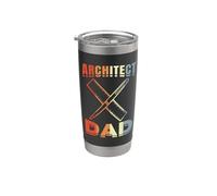 Architecte Père Architecture Papa Gobelet isotherme en acier inoxydable double paroi