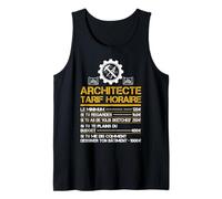 Architecte tarif houraire Architecture Architectes Fan Drôle Débardeur