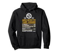Architecte tarif houraire Architecture Architectes Fan Drôle Sweat à Capuche