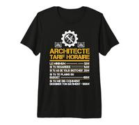 Architecte tarif houraire Architecture Architectes Fan Drôle T-Shirt Haut de Gamme