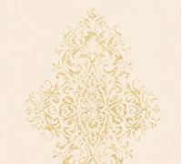 Architects Paper Barocktapete Luxury Wallpaper Tapete mit Ornamenten Textiltapete creme gold 10,05 m x 0,53 m