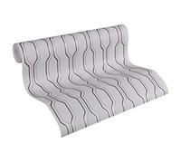 Architects Paper Papier peint AP 2000 Design by F.A. Porsche Vertical grisaille métallisé noir 10,05 m x 0,53 m 303481
