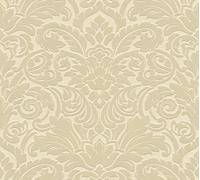 Architects Paper Castello 335831 33583-1 Papier peint intissé floqué Motif néo-baroque Beige 10,05 m x 0,52 m Fabriqué en Allemagne