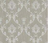 Architects Paper papier peint baroque Metallic Silk papier peint avec ornements papier peint textile argenté marron 10,05 m x 0,53 m