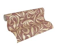 Architects Paper Papier peint Nobile Tapisserie beige métallisé rouge 10,05 m x 0,70 m 959403