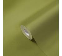 Architects Paper Papier peint uni Floral Impression intissé vert uni jaune