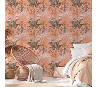 Architects Paper WTD 391722 Papier peint intissé Motif fleurs Multicolore Orange Bleu Marron 10,05 m x 0,53 m Fabriqué en Allemagne