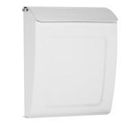 Architectural Mailboxes Aspen 2594W-10 Boîte aux Lettres Murale en Acier galvanisé, verrouillable, Blanc, Petite capacité
