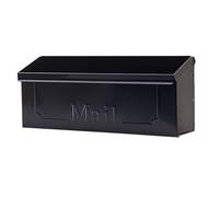 ARCHITECTURAL MAILBOXES Townhouse Boîte aux Lettres Murale en Acier galvanisé, Noir, Taille S