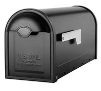Architectural Mailboxes Winston 8830B-10 Boîte aux Lettres avec Drapeau en Nickel Noir Taille M