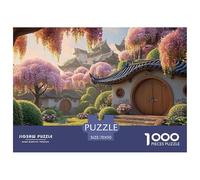 Architecture A Small Courtyard 1000 Pcs Carton Extra-épais Lot de Puzzles Fairy Tale Landscape Stimulant Et Éducatif Jeu Créatif Puzzles As Birthday Gifts 70x50cm/1000pcs