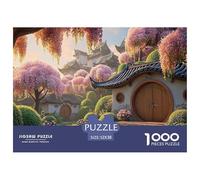 Architecture A Small Courtyard 1000 Pcs Carton Premium Lot de Puzzles Fairy Tale Landscape Stimulant Et Éducatif Jeu Créatif Puzzles pour Adultes Et Enfants 52x38cm/1000pcs