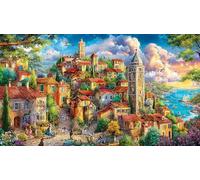 Architecture Ancienne Puzzle pour Adultes: 1000 Pièces en Carton Recyclé - Décoration 38x26cm/1000pcs