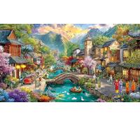 Architecture Ancienne Puzzle pour Adultes: 1000 Pièces en Carton Recyclé pour la Décoration 38x26cm/1000pcs