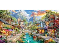 Architecture Ancienne Puzzle pour Adultes: 1000 Pièces en Carton Recyclé pour la Décoration 75x50cm/1000pcs