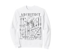 Architecture Architecture Outils étudiants Vintage Brevet Impression Sweatshirt
