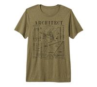 Architecture Architecture Outils étudiants Vintage Brevet Impression T-Shirt Haut de Gamme