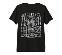Architecture Architecture Outils étudiants Vintage Brevet Impression T-Shirt Haut de Gamme