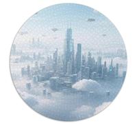 Architecture basée sur Le Cloud Puzzle 1000 Pièces Cadeau Unique Fantastique Jeu Éduchatif Défi Jouet À De Qualité Supérieure Peinture Art pour Adultes Enfants 1000pcs (67.5x67.5cm)