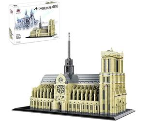 Architecture Blocs de Construction, 7380 Pièces Grande MOC modèle darchitecture de renommée Mondiale Notre Dame de Paris, Jeu de Construction Maison Non Compatible avec Lego