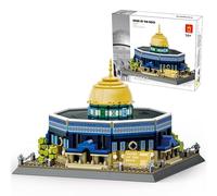 Architecture Blocs de Construction - 796 Pièces Dome of The Rock, JerusalemModular Architecture Modèle - Modular Building Jouet de Construction- Jeu de Construction Maison Non Compatible avec Lego
