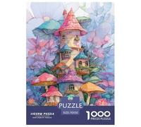 Architecture de Conte de fées Puzzles 1000 Pieces Cadeau Unique intéressant Jeu Éduchatif Challenge Toy À De Qualité Supérieure Peinture Art pour Adultes Et Enfants 70x50cm/1000pcs