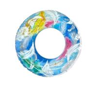 Architecture de loisirs aquatiques - Flotteur d'anneau de piscine - Conception d'anneau de natation pour adultes, système de déplacement de masse géométrique intérieur de 13,78 pouces, composant de fi