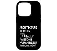 Architecture Définition Drôle Architecte Professeur Enseigner Coque pour iPhone 14 Pro