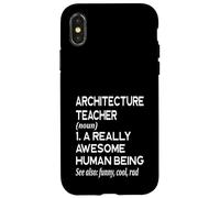 Architecture Définition Drôle Architecte Professeur Enseigner Coque pour iPhone X/XS