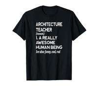 Architecture Définition Drôle Architecte Professeur Enseigner T-Shirt