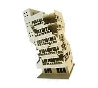 Architecture détaillée en Plastique détruit, modèles de bâtiments Miniatures détruits, Parfaits pour Les paysages de Jeux de Guerre et Les collectionneurs de terrains armés.